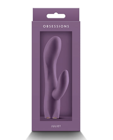 NS Novelties Obsessions Juliet Vibe, Rechargeable Dark Purple Silicone