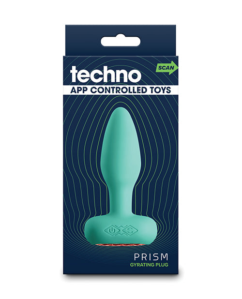 NS Novelties Techno Prism App-Controlled Anal Plug, Teal