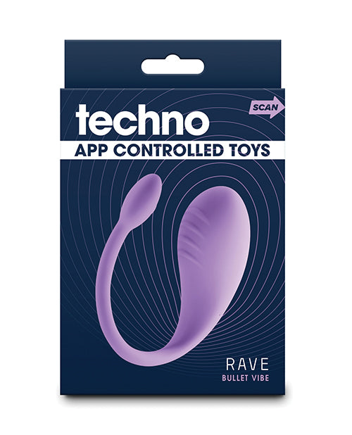 NS Novelties Techno Rave App-Controlled Kegel Vibrator, Purple