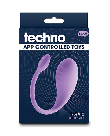 NS Novelties Techno Rave App-Controlled Kegel Vibrator, Purple