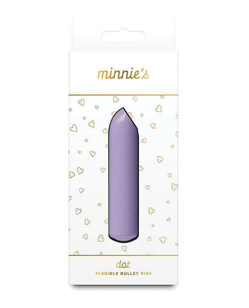 NS Novelties Minnie's Dot Compact Silicone Bullet Vibrator - Lilac