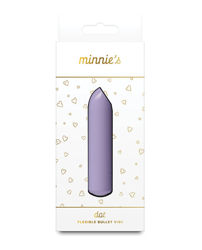 NS Novelties Minnie's Dot Compact Silicone Bullet Vibrator - Lilac