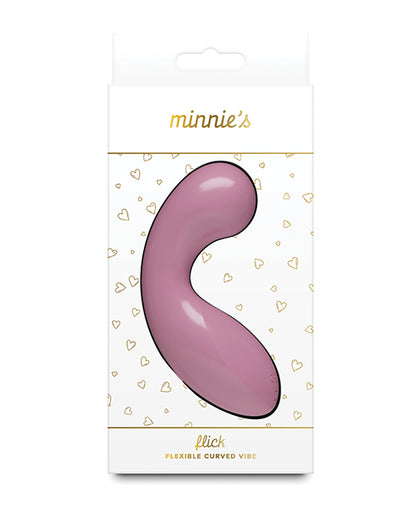 NS Novelties Minnie’s Flick Rechargeable Vibrator - Pink Silicone