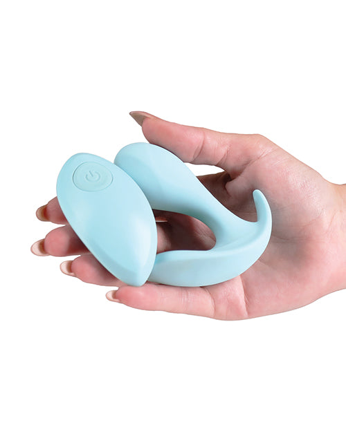 NS Novelties Pop Remote-Controlled Vibrating Plug with 3 Speeds and 7 Functions, Blue