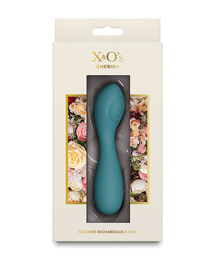 NS Novelties X & O's Cherish Vibrator, Teal