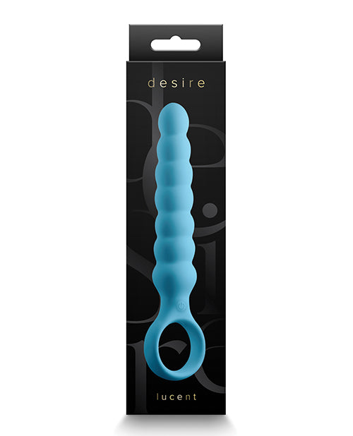 NS Novelties Desire Lucent Flexible Wand Massager, Blue – Rechargeable Silicone