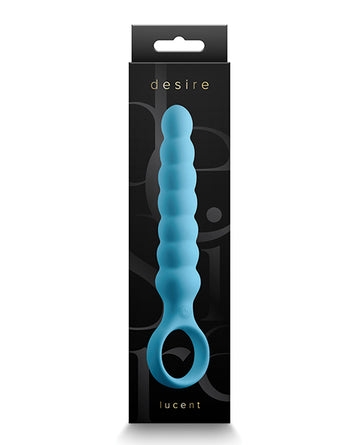 NS Novelties Desire Lucent Flexible Wand Massager, Blue – Rechargeable Silicone