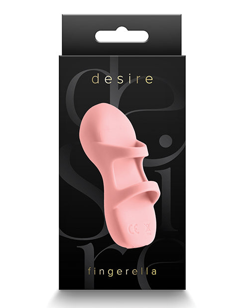NS Novelties Desire Fingerella Massager, Peach - IPX7 Waterproof Silicone
