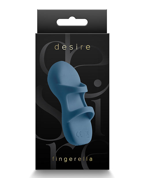 NS Novelties Desire Fingerella Rechargeable Massager, Navy