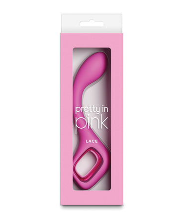 NS Novelties Pretty in Pink Lace G-Spot Vibrator, Rechargeable & IPX7 Waterproof