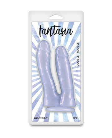 Ns Novelties NSN-0385-37 Fantasia Double Trouble Dildo, TPE