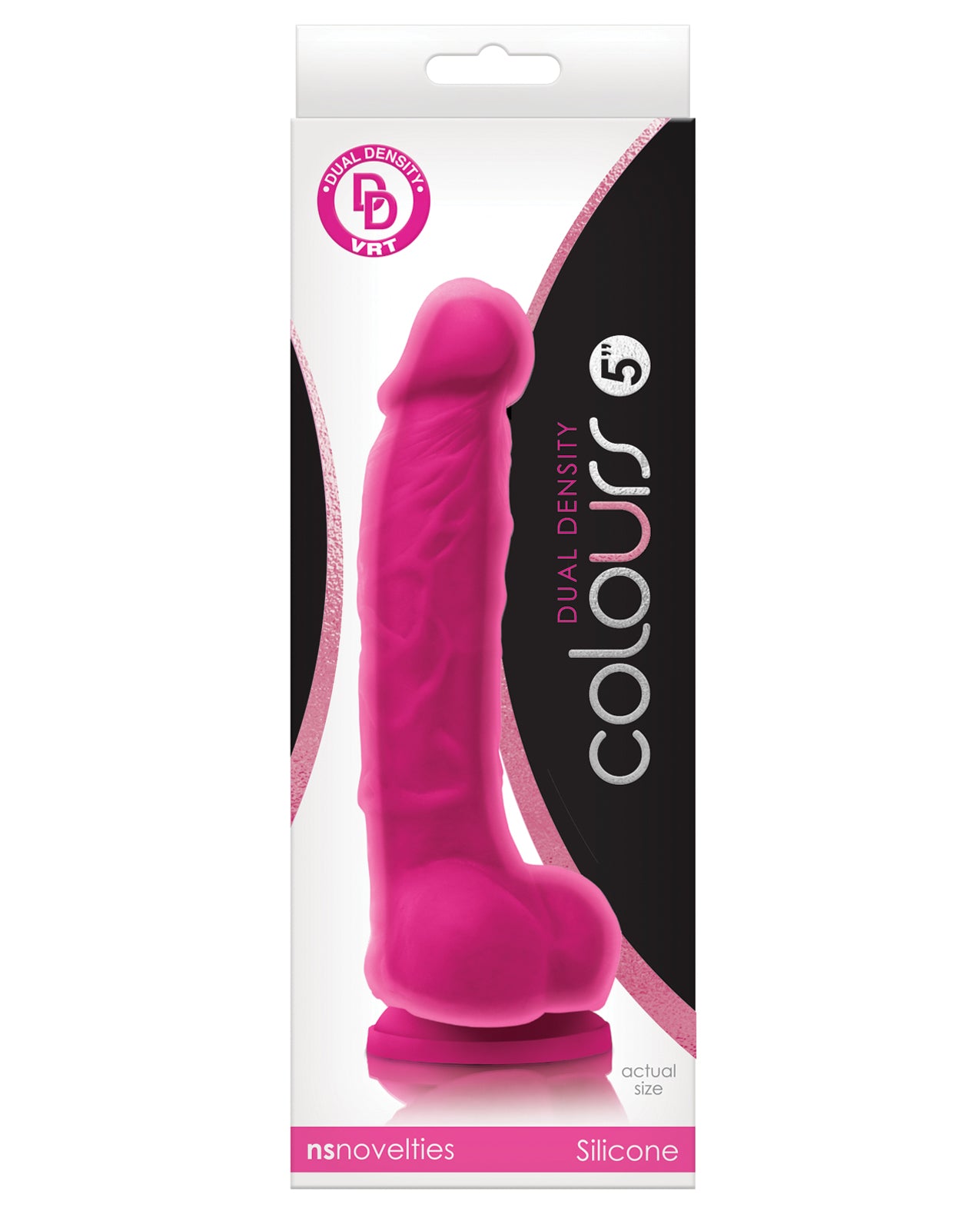 N.S. Novelties NSN-0403-14 Colours Dual Density Dong, Pink, 5-inch