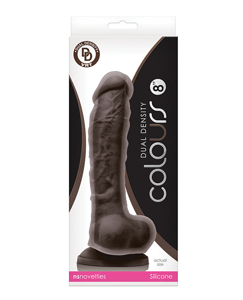 NS Novelties Colours Dual Density Dildo, 8-Inch - Body-Safe Silicone