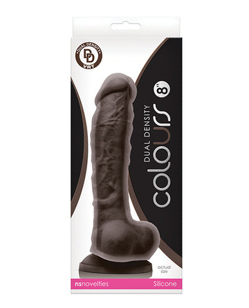 NS Novelties Colours Dual Density Dildo, 8-Inch - Body-Safe Silicone