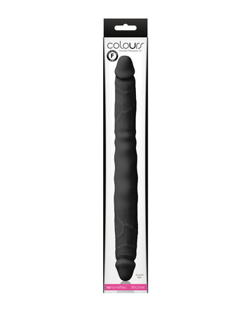NS Novelties Colours Double Pleasures, 12-Inch Silicone Double-Dong - Black