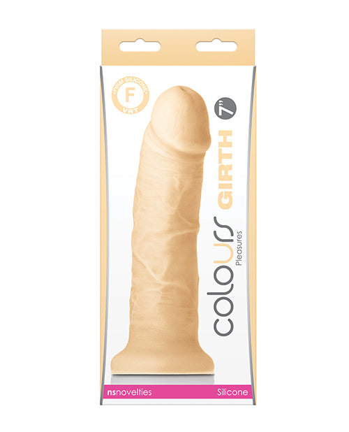 NS Novelties Colours Girth Silicone Dildo, 7 Inch – Ivory