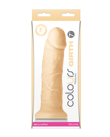 NS Novelties Colours Girth Silicone Dildo, 7 Inch – Ivory