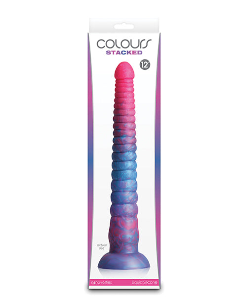 Ns NSN-0412-22 Colours Stacked 12" Dildo, Multi-Color