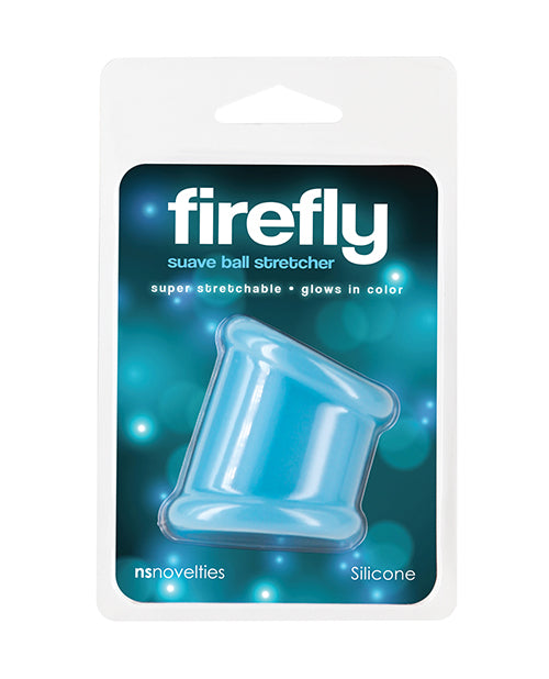 Ns Novelties Firefly Glow in the Dark Suave Ball Stretcher, Blue, Silicone
