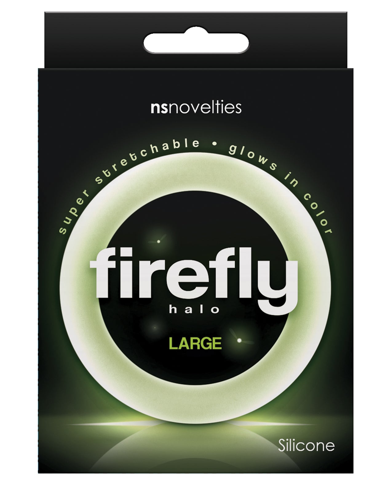 NS Novelties NSN-0473-41 Firefly Halo Large Cockring, Glow-in-the-dark