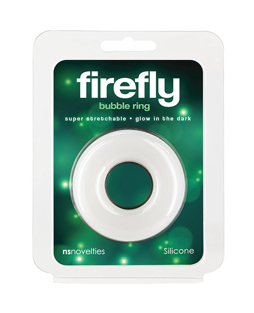 Ns novelties Firefly Bubble Ring, Large, White, Glow-in-the-Dark