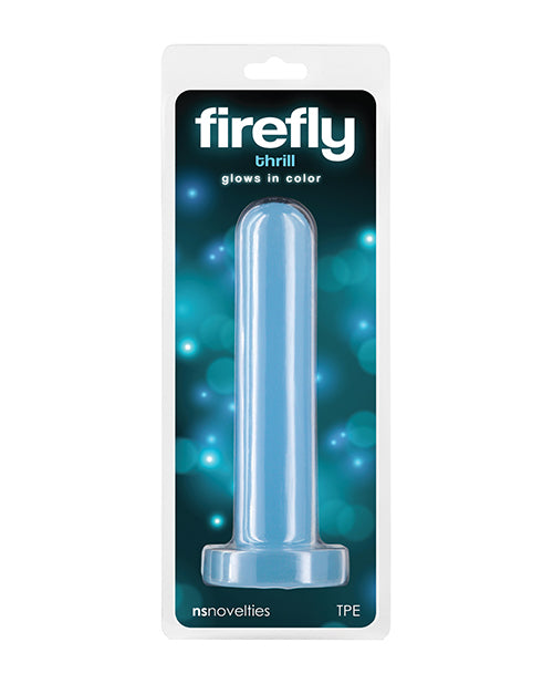 NS Novelties Firefly Thrill Glow-in-the-Dark Dildo, Small Blue