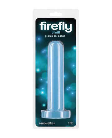 NS Novelties Firefly Thrill Glow-in-the-Dark Dildo, Small Blue