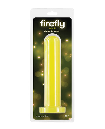 NS Novelties Firefly Thrill Glow-in-the-Dark Dildo, Large – Yellow