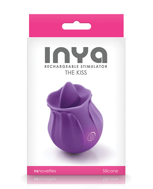 NS Novelties Inya The Kiss Rechargeable Tongue Vibrator, Purple Silicone