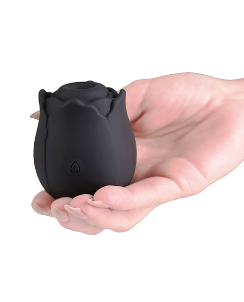 NS Novelties INYA Vibrating Rose Stimulator - Black Silicone