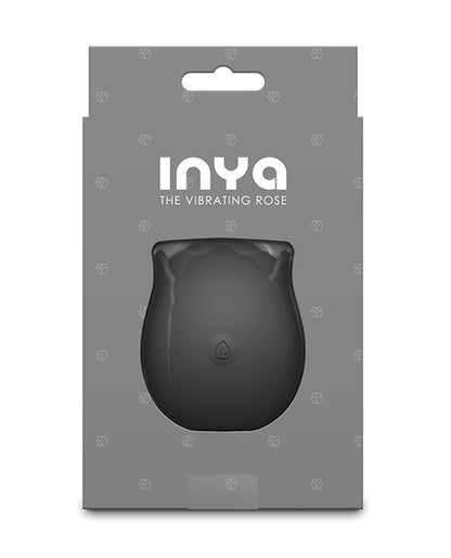 NS Novelties INYA Vibrating Rose Stimulator - Black Silicone