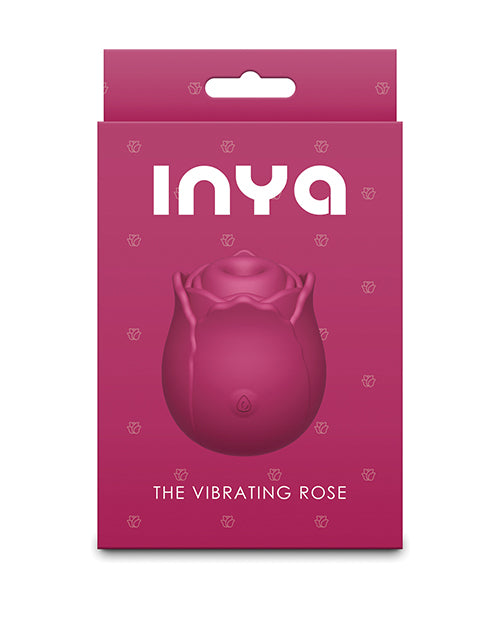 NS Novelties INYA The Vibrating Rose, Rechargeable Suction & Vibration – Red
