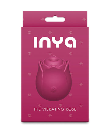 NS Novelties INYA The Vibrating Rose, Rechargeable Suction & Vibration – Red