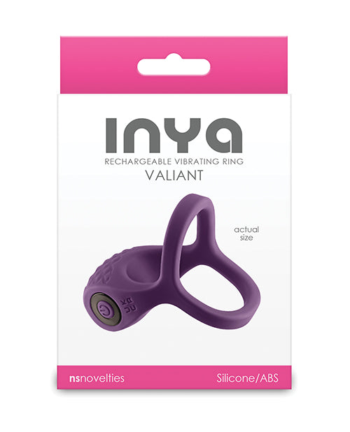 INYA Valiant Cock & Ball Vibe, Berry - 3 Speeds, 7 Functions