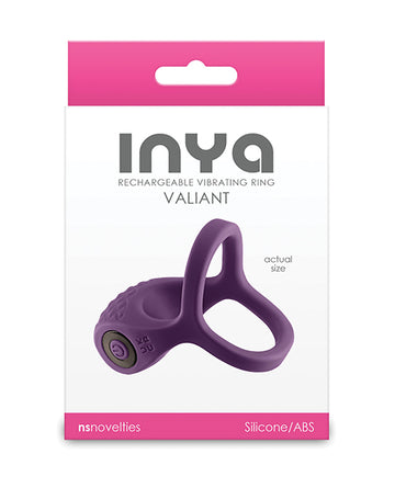 INYA Valiant Cock & Ball Vibe, Berry - 3 Speeds, 7 Functions