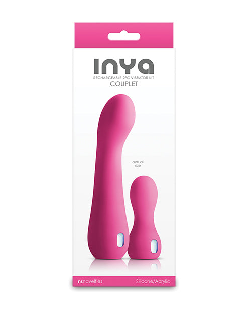 NS Novelties INYA Couplet Dual Rechargeable Vibrator, Pink