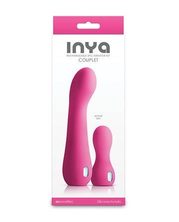 NS Novelties INYA Couplet Dual Rechargeable Vibrator, Pink