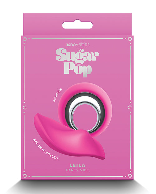 NS Novelties Sugar Pop Leila App-Controlled Panty Vibrator, Pink