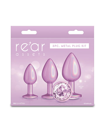 N's novelties inc. Pink Trainer Kit, Graduated Chrome Plugs