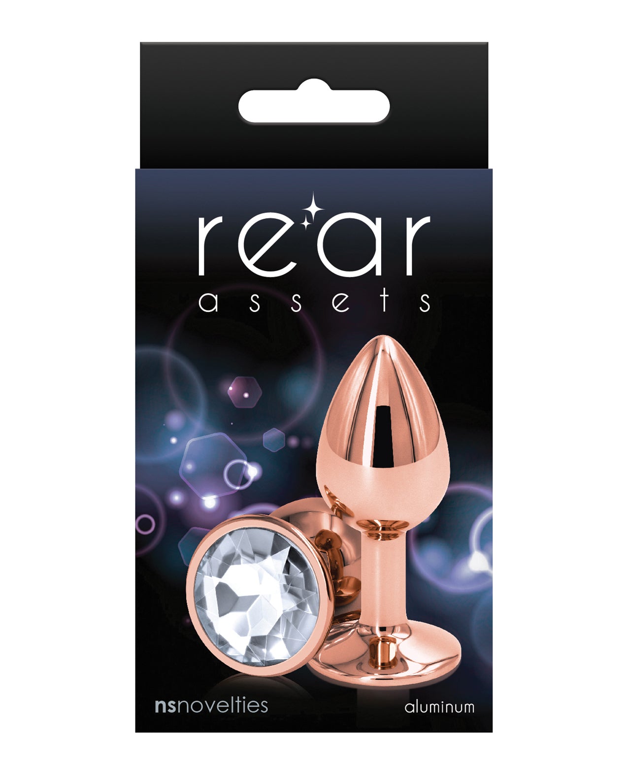 NS Novelties NSN-0961-11 Small Anal Toy, Clear Aluminum