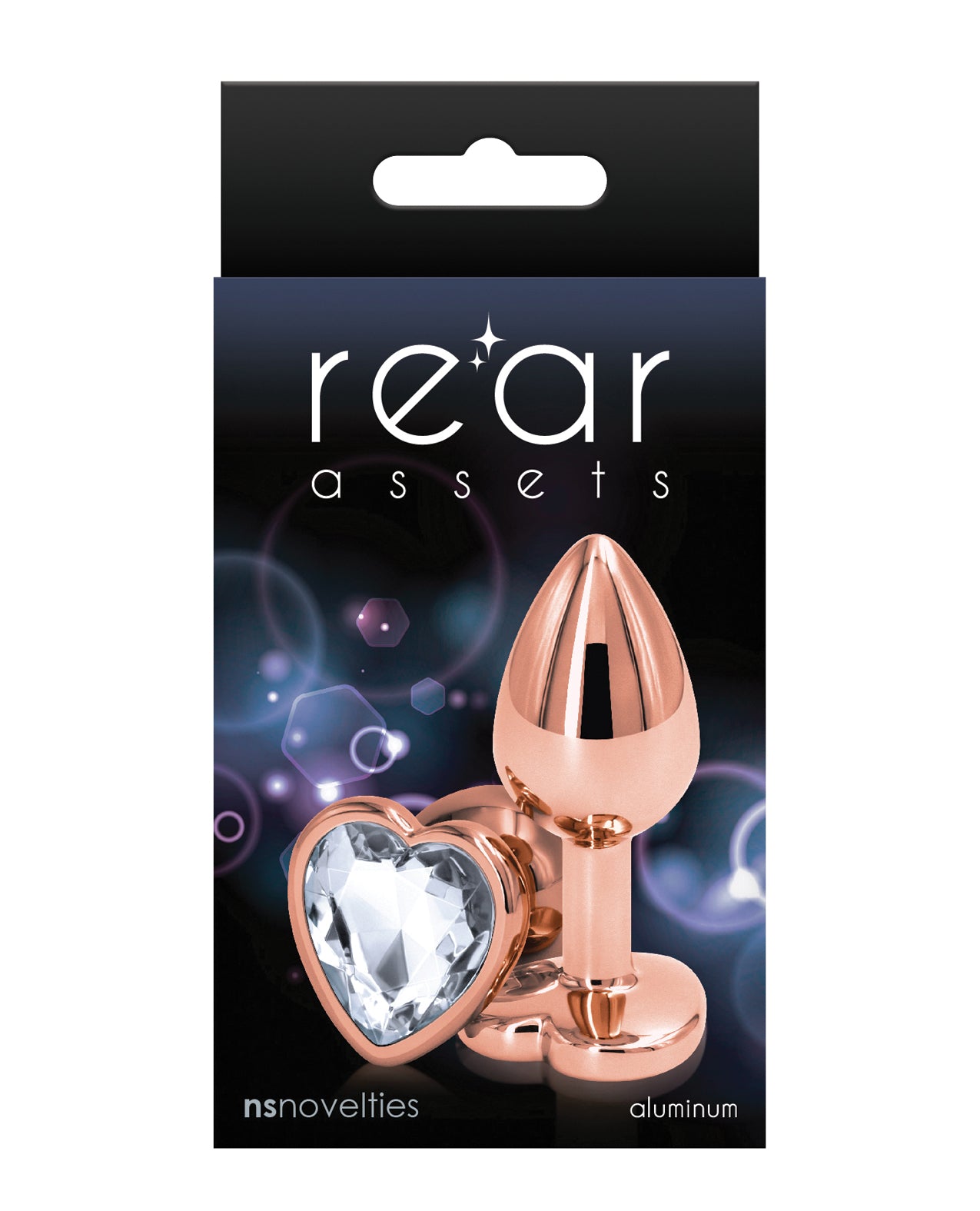 NS Novelties NSN-0963-11 Heart Shaped Anal Toy, Clear