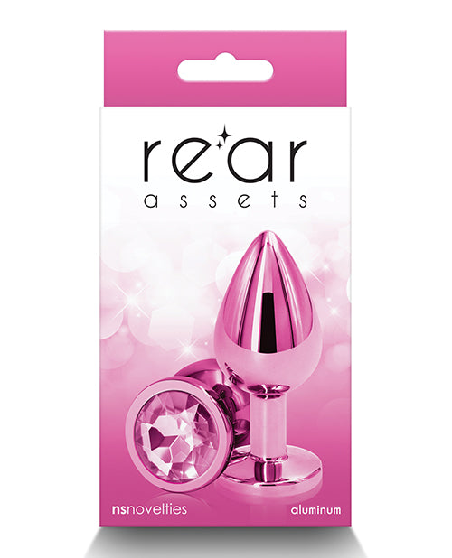 NS Novelties NSN-0964-14 Rear Assets Medium, Pink Aluminum