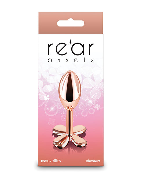 NS Novelties Rear Assets Clover Anal Toy, Rose Gold