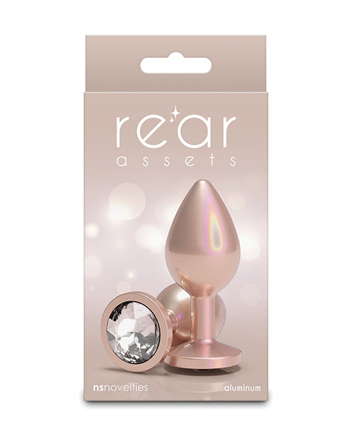 NS Novelties NSN-0968-16 Rear Assets Medium, Iridescent Champagne Aluminum Toy