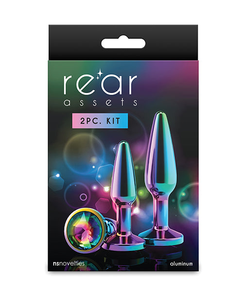 NS Novelties Rear Assets Tapered Trainer Kit, 3-Piece Rainbow Aluminum Set