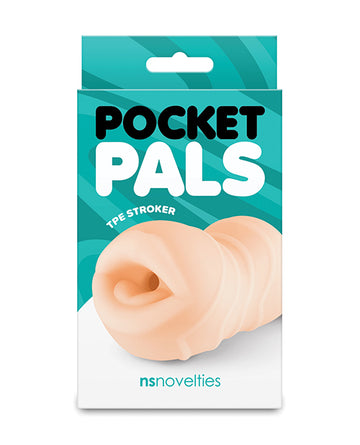 NS Novelties NSN-1020-21 Pocket Pals Mouth Stroker, White TPE