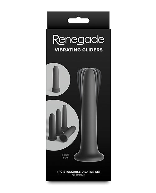 NS Novelties Renegade Vibrating Dilator Set, Black
