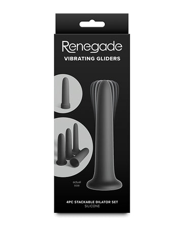NS Novelties Renegade Vibrating Dilator Set, Black