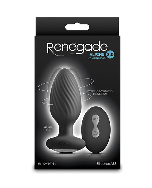 NS Novelties Renegade Alpine 2.0 Gyrating & Vibrating Butt Plug with Remote