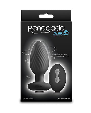 NS Novelties Renegade Alpine 2.0 Gyrating & Vibrating Butt Plug with Remote